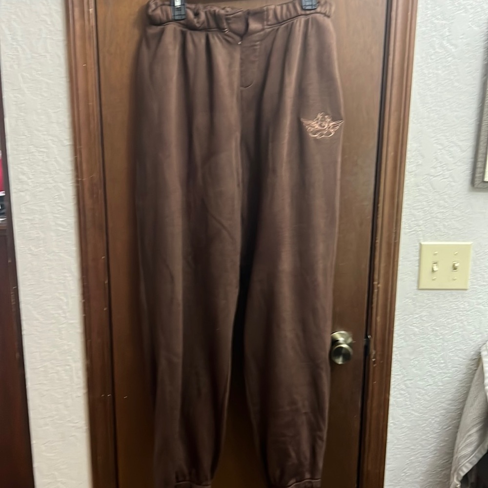 Boys Lie chocolate brown sweatpants, size XXL, NWOT